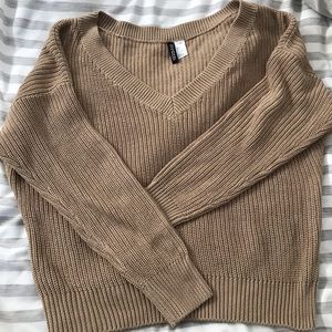 Tan Oversized Sweater